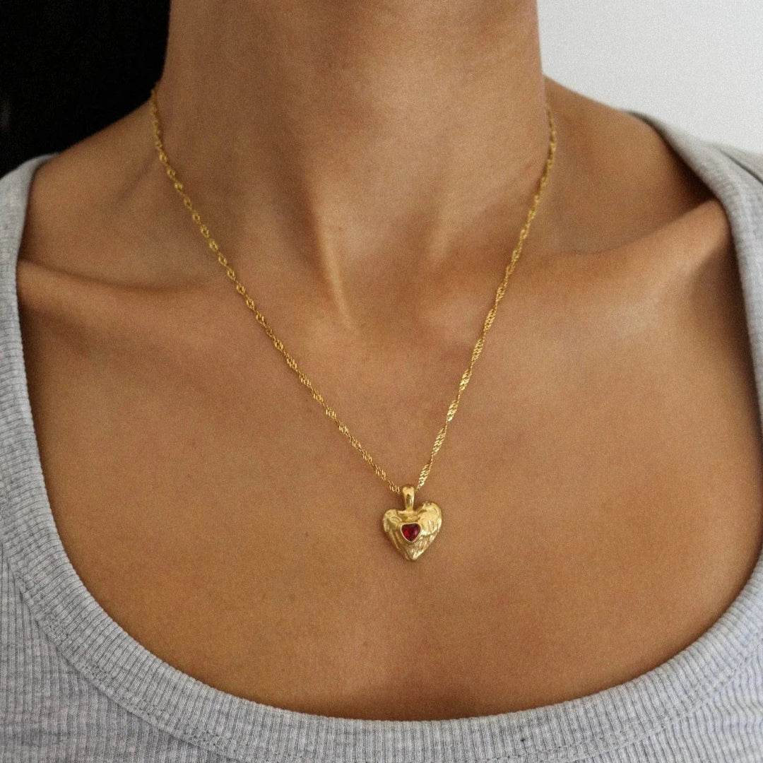 Vesper Gold Herz Halskette