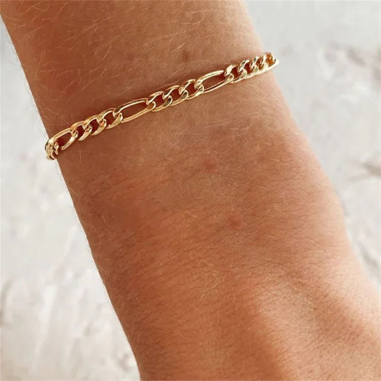 Saturn-Goldkettenarmband