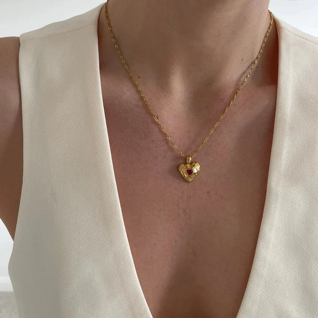 Vesper Gold Herz Halskette