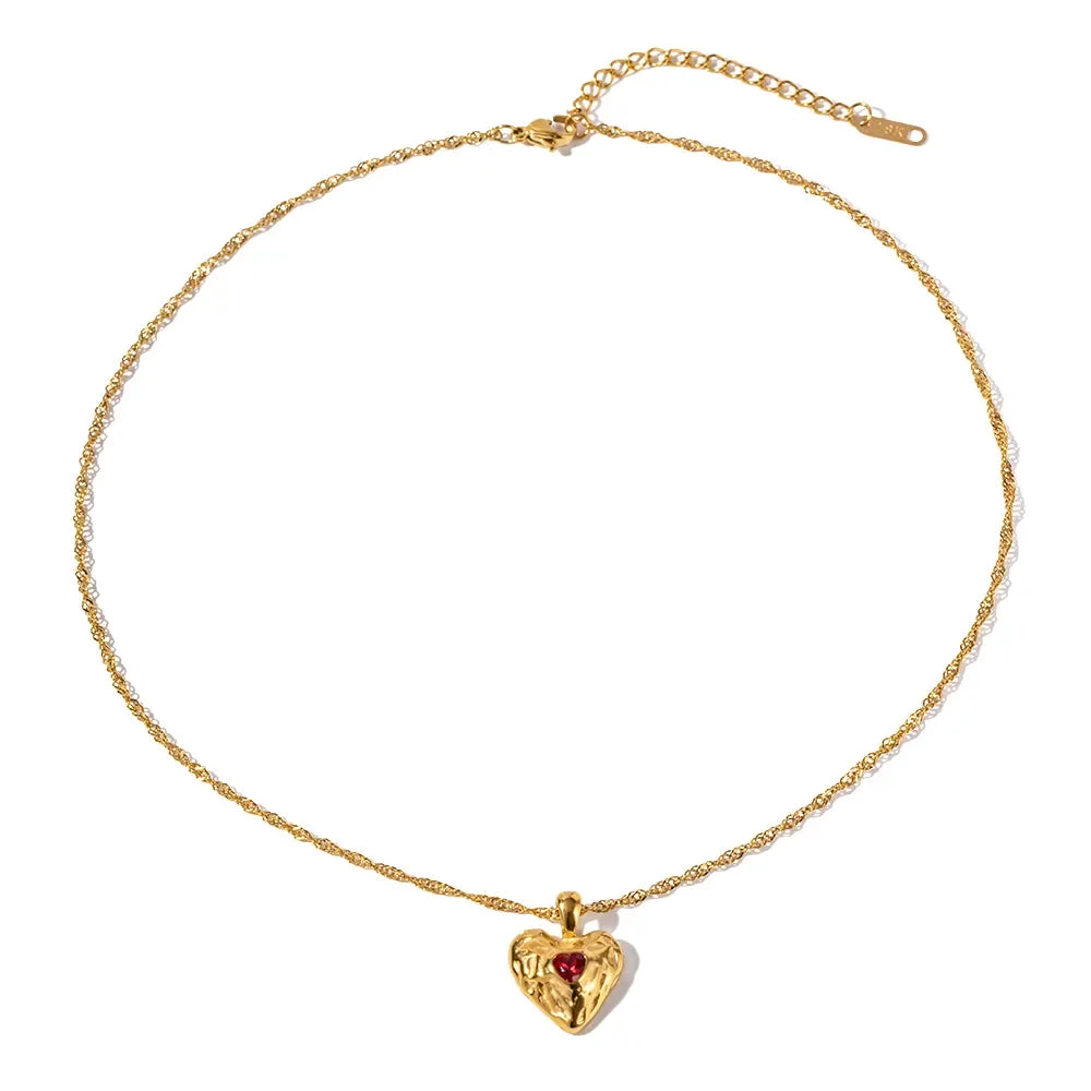 Vesper Gold Herz Halskette