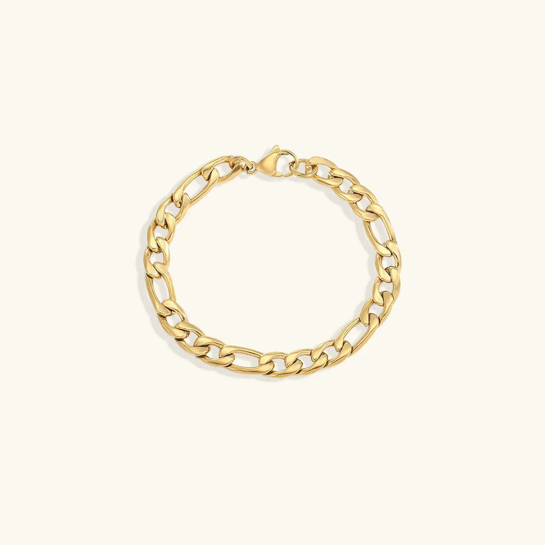 Saturn-Goldkettenarmband