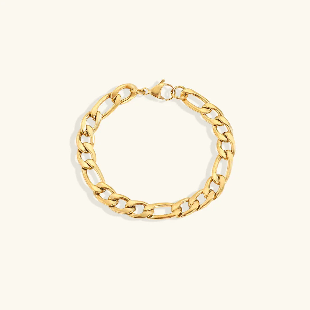 Saturn-Goldkettenarmband