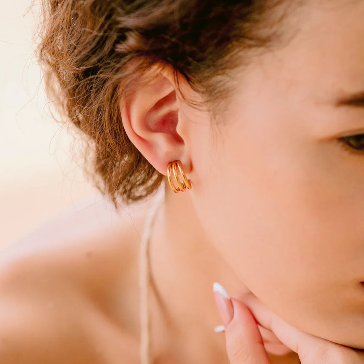 Wiege Gold Ohrringe