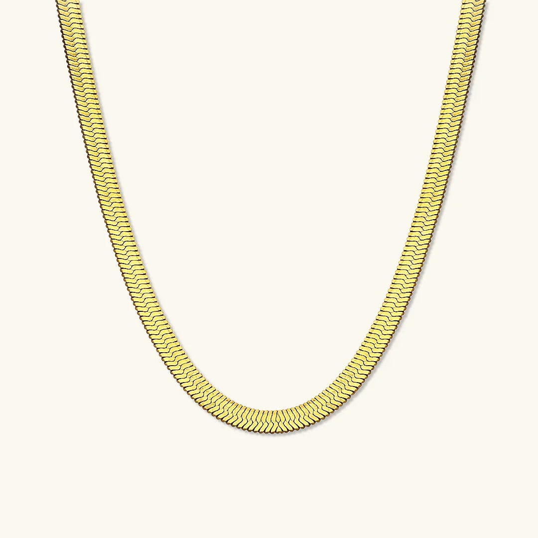Elysian Gold Fischgrätenhalskette