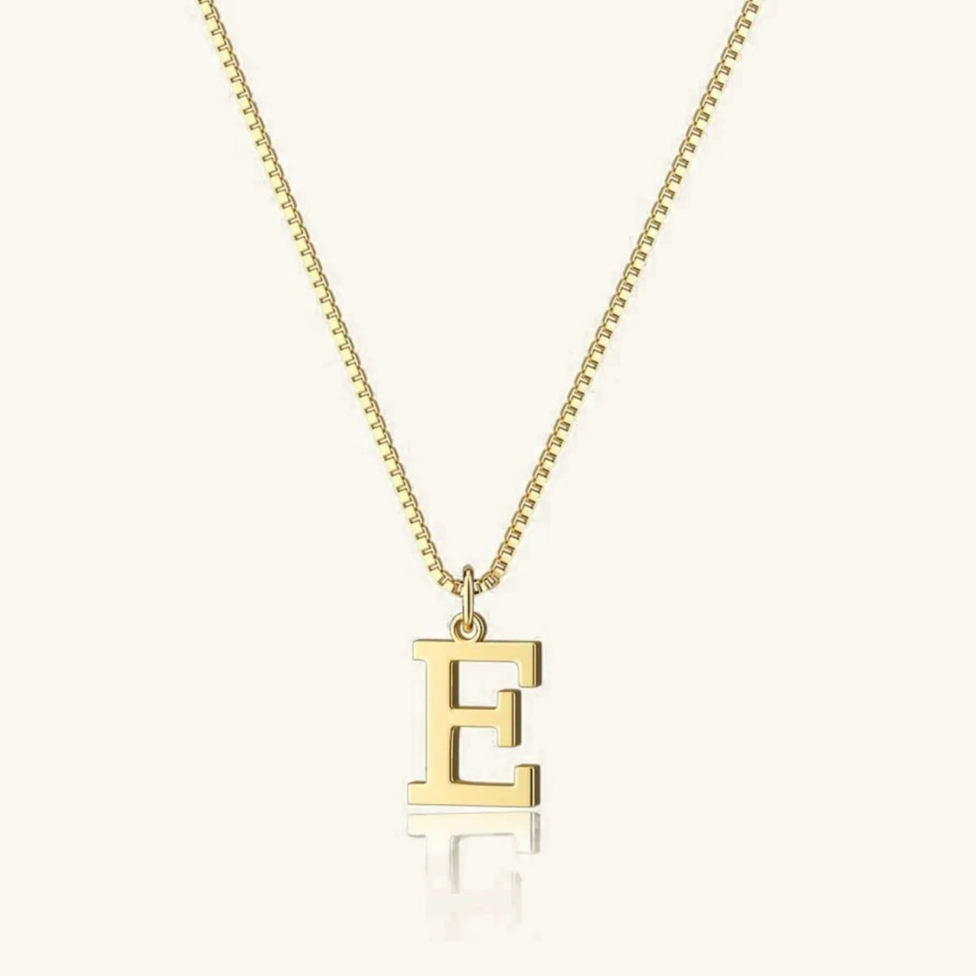 Therese Buchstabe Initial Gold Halskette