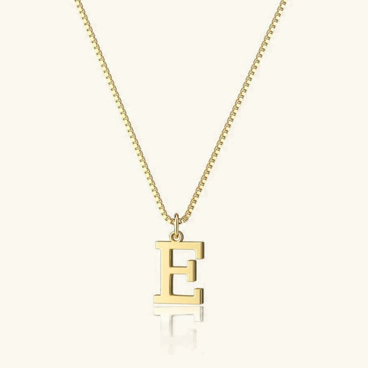 Therese Buchstabe Initial Gold Halskette
