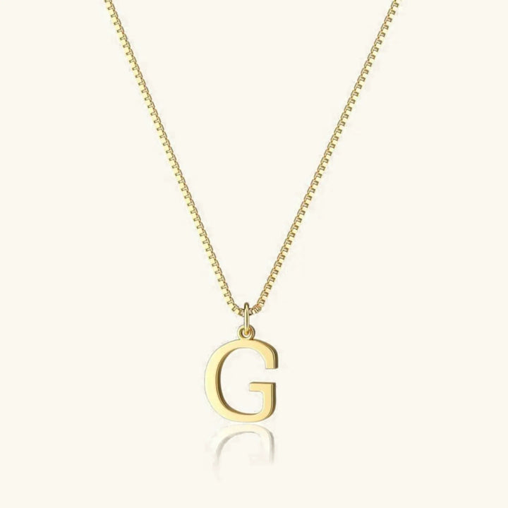 Therese Buchstabe Initial Gold Halskette