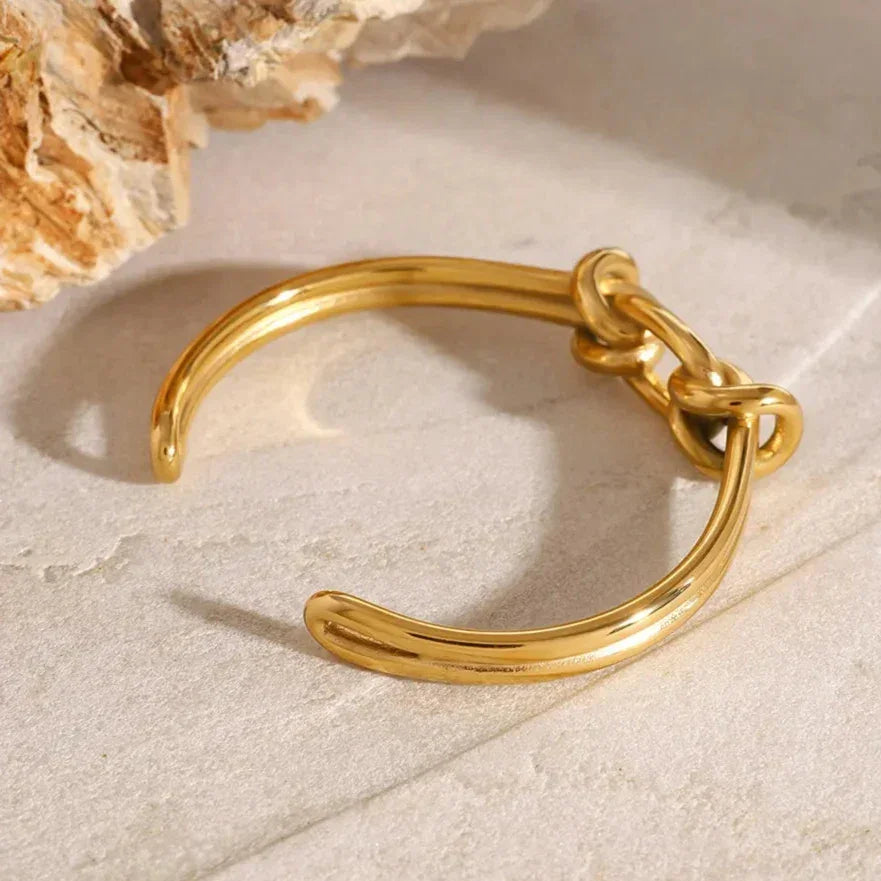 Luce Goldknoten-Armreif