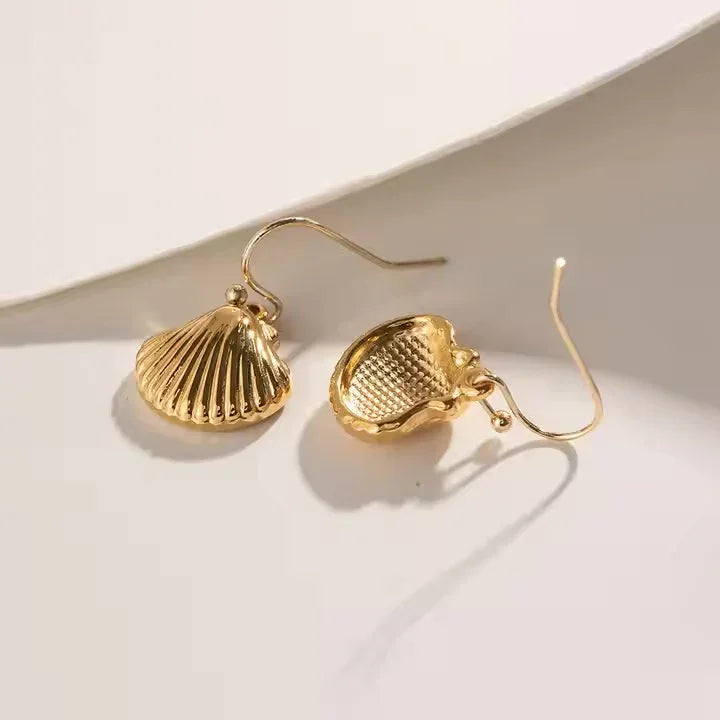 Breeze Gold Muschel Ohrringe