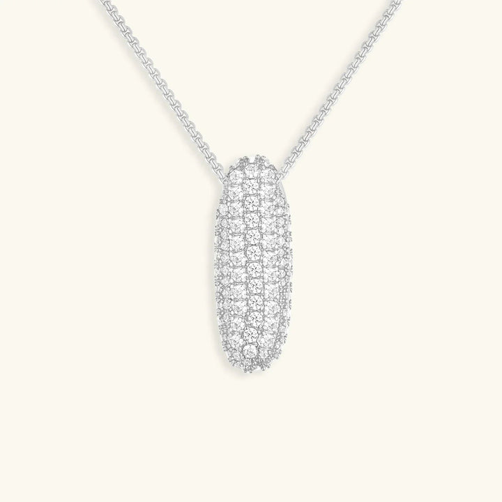 Bubble Initial Diamant Halskette