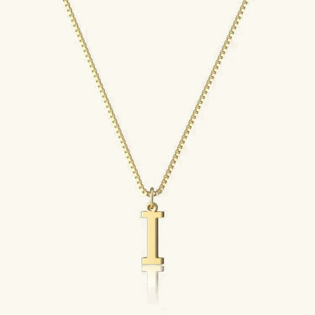 Therese Buchstabe Initial Gold Halskette