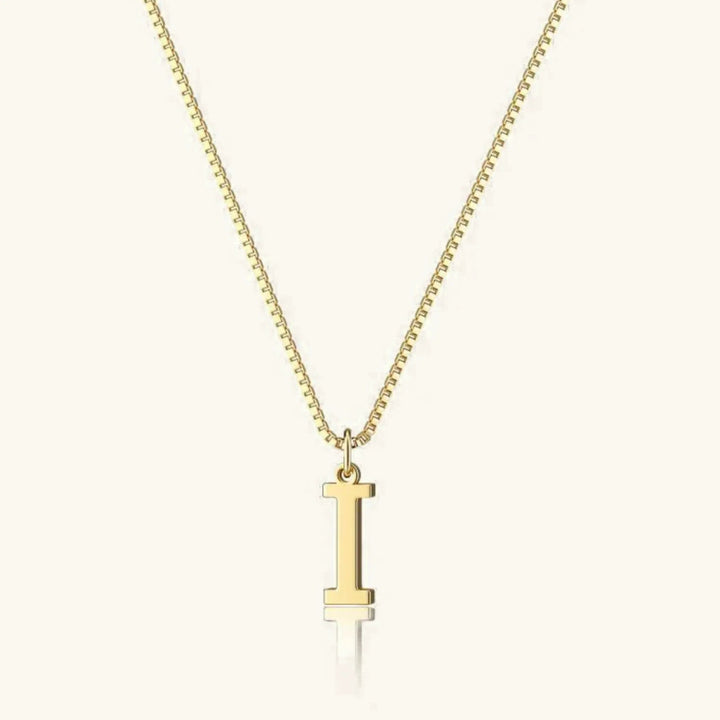 Therese Buchstabe Initial Gold Halskette