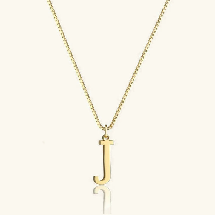 Therese Buchstabe Initial Gold Halskette