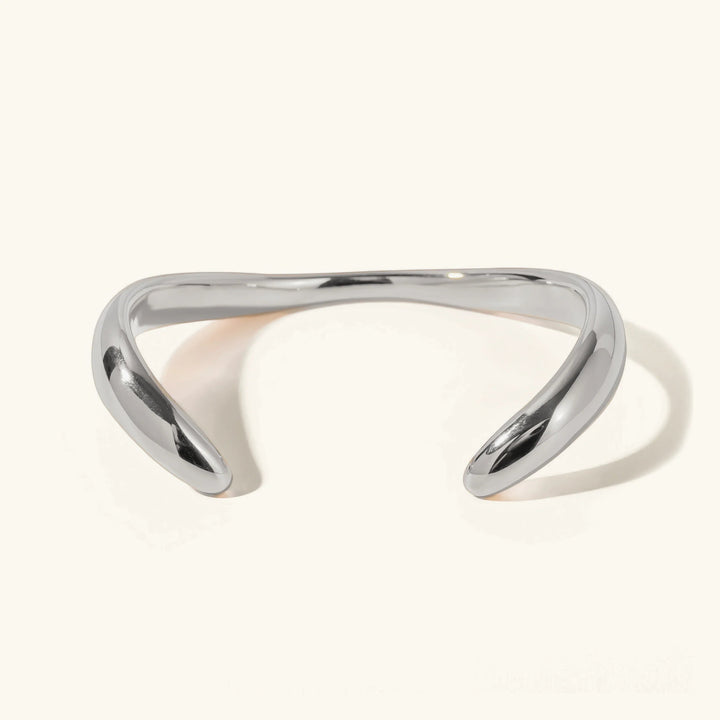 Audrina Contemporary Gold Bangle