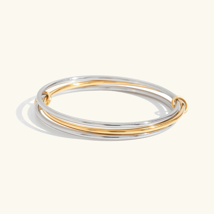 Romina Zweifarbiges Stapelarmband