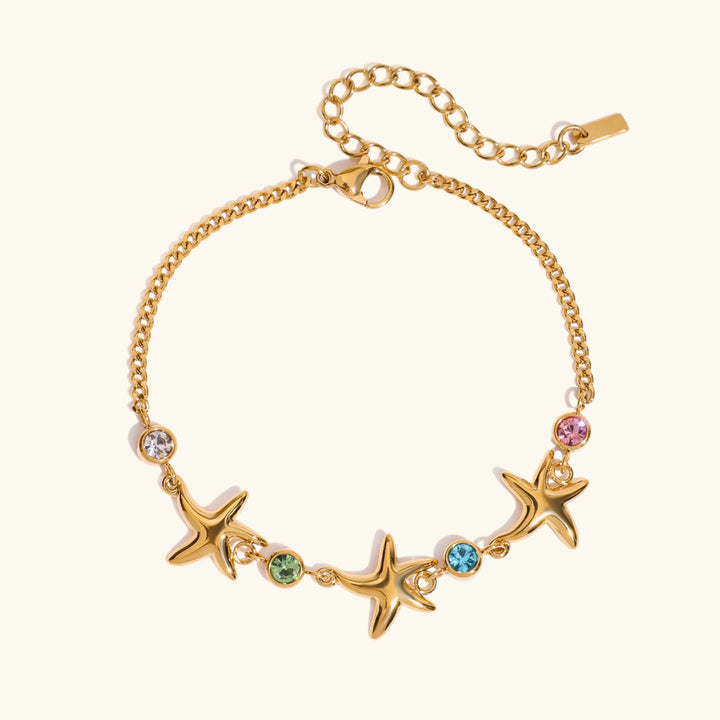 Kristine Goldenes Seestern-Armband