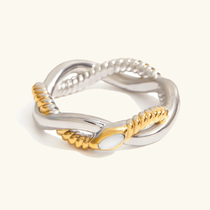 Zweifarbiger Twist-Ring Nerisse