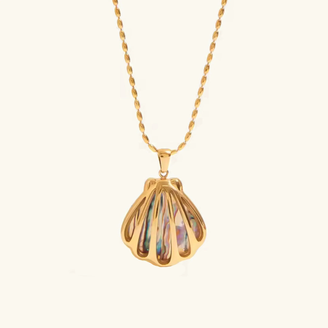 Nixie Gold Muschel Anhänger