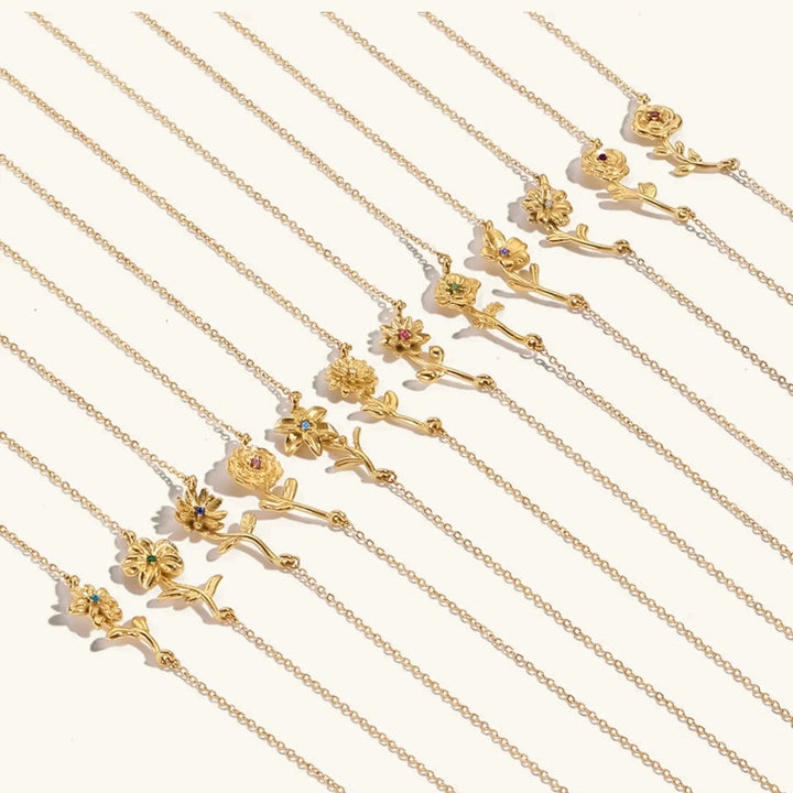 Maribelle Geburtsblume Goldkette