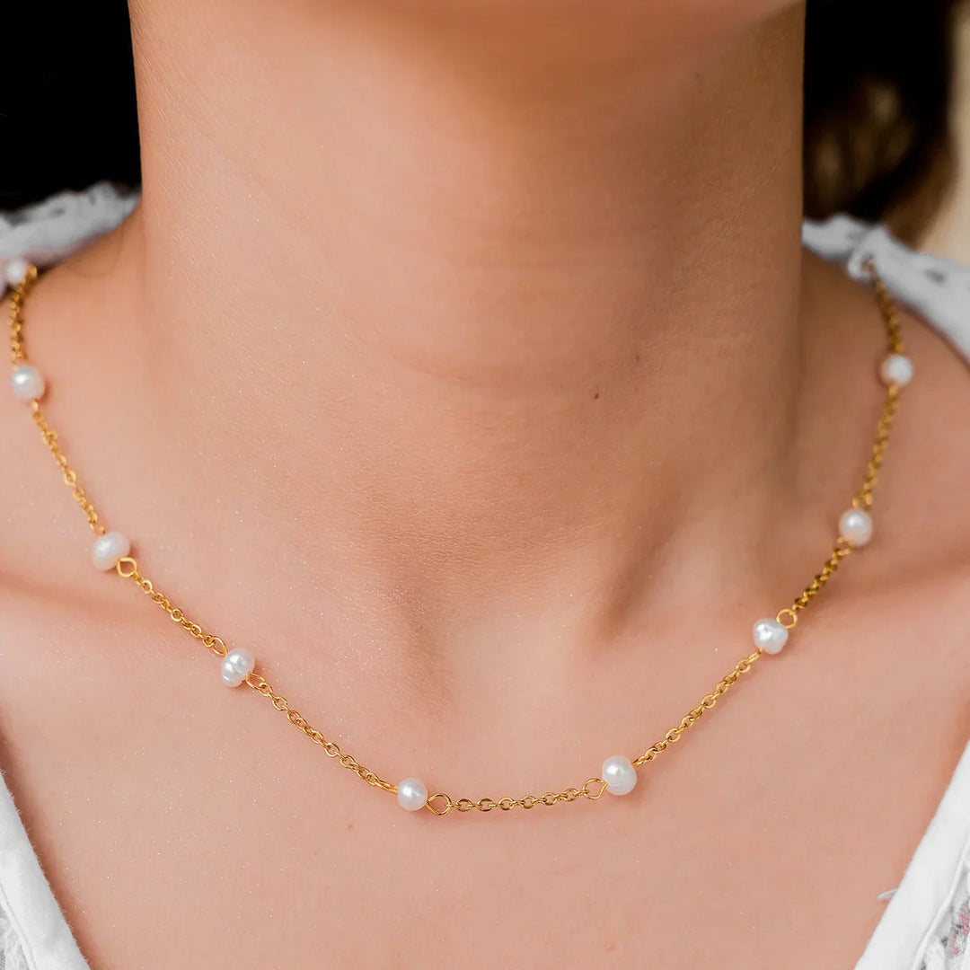 Collier de perles en or Nora