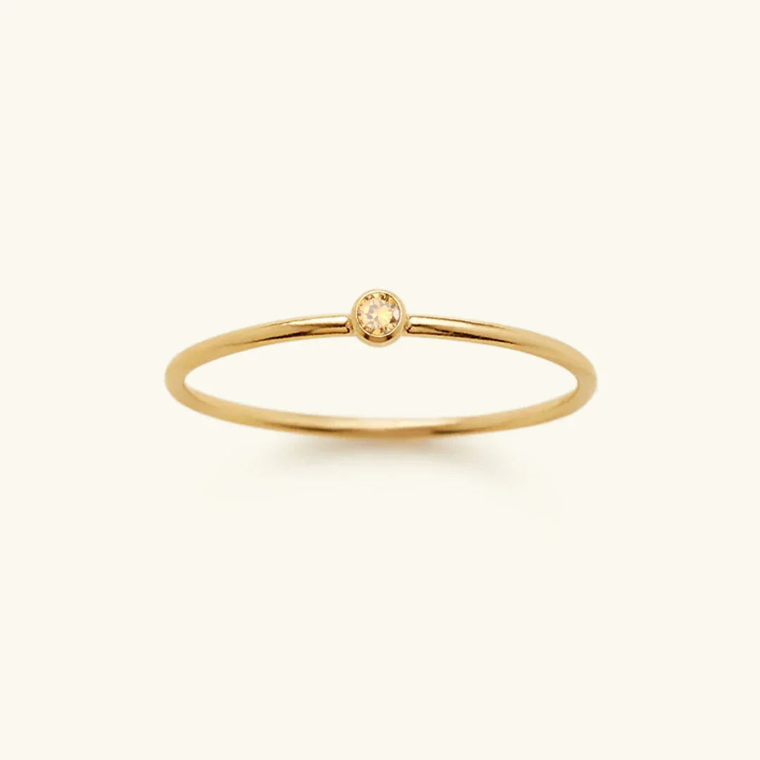 Amelia Birthstone Stacker Ring