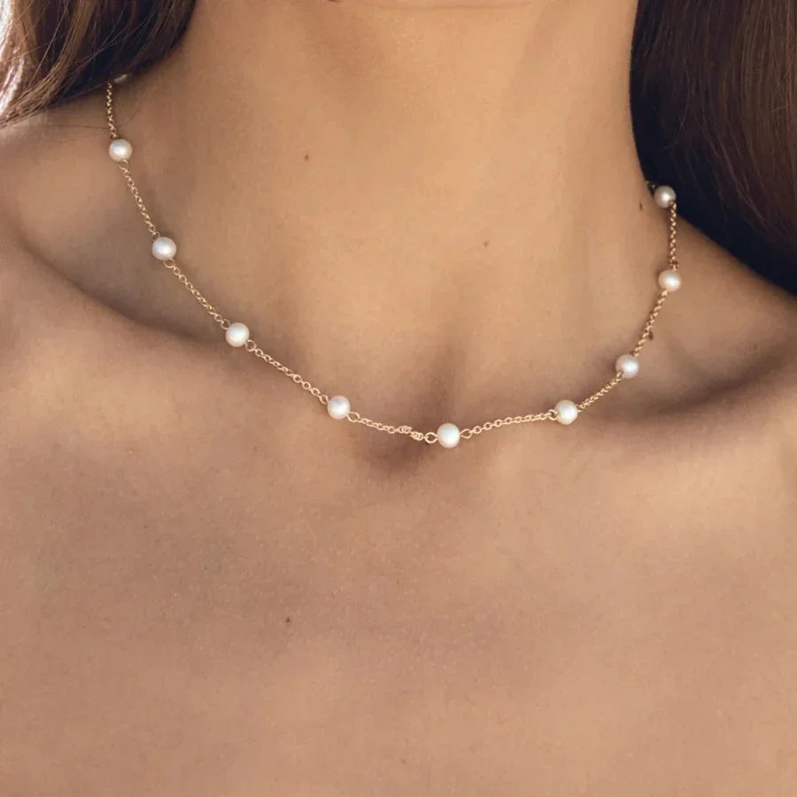 Collier de perles en or Nora