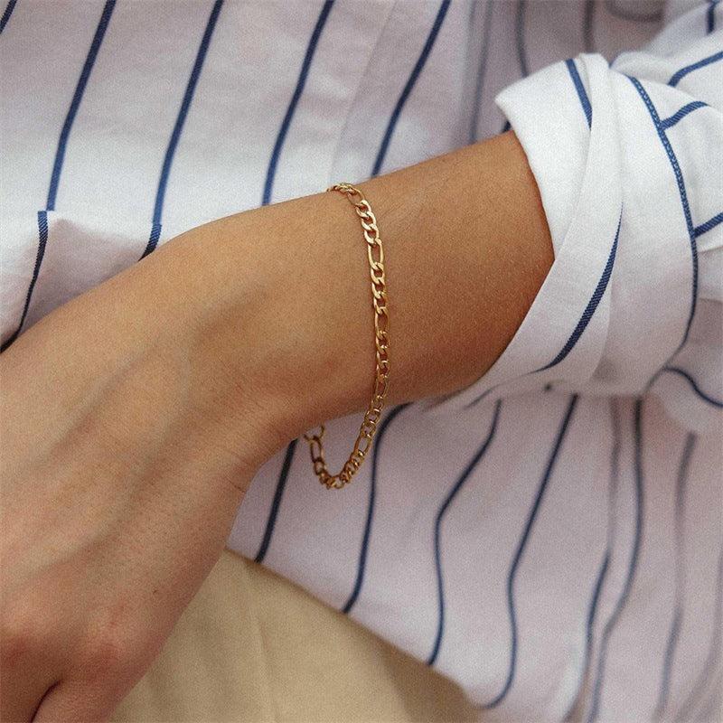 Saturn-Goldkettenarmband