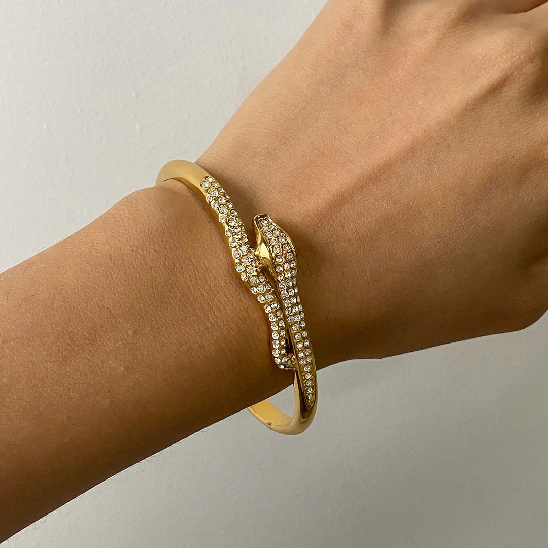 Rosalee Serpentin Diamant Armreif