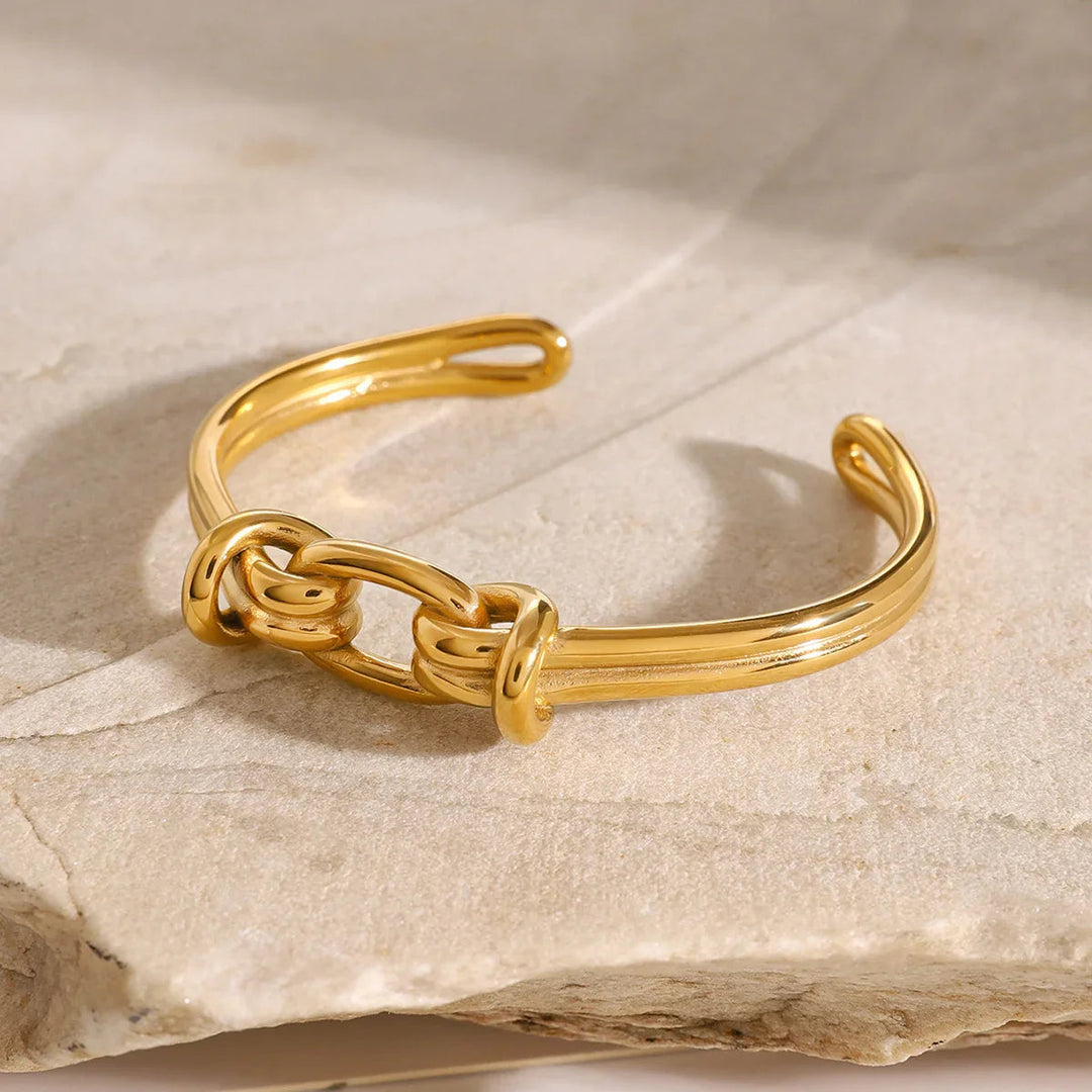 Luce Goldknoten-Armreif