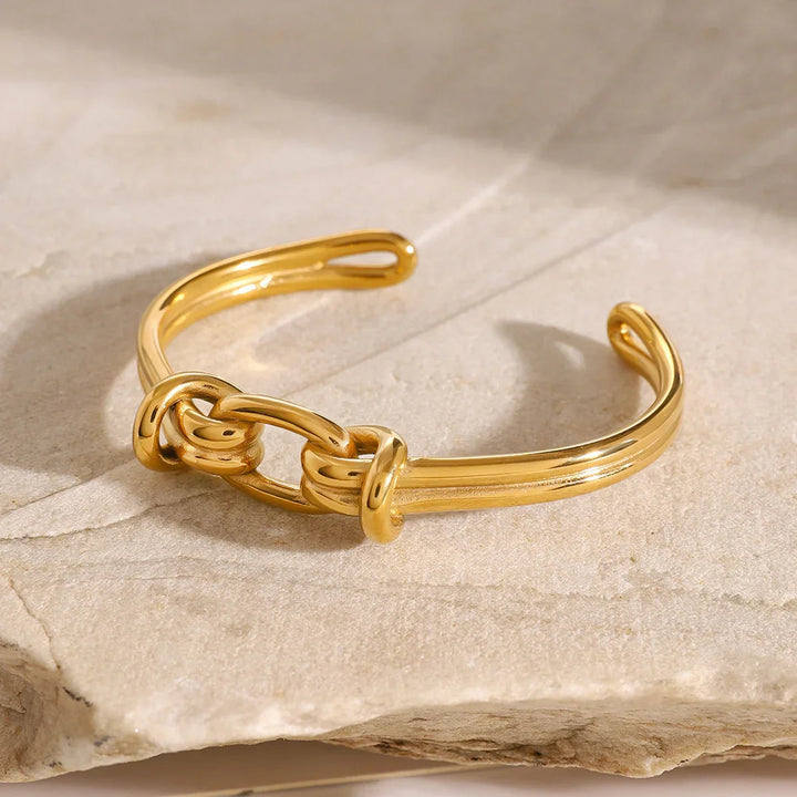 Luce Goldknoten-Armreif