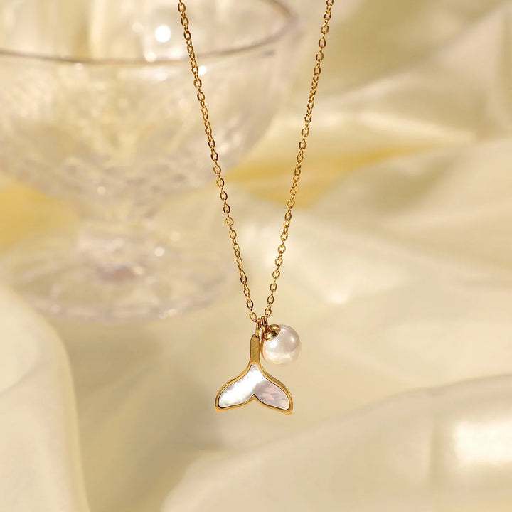 Collier de perles d'eau douce sirène