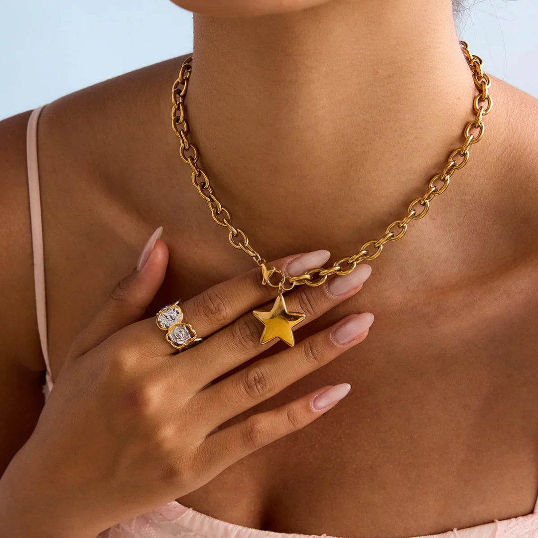 Stellaria Goldstern-Anhänger