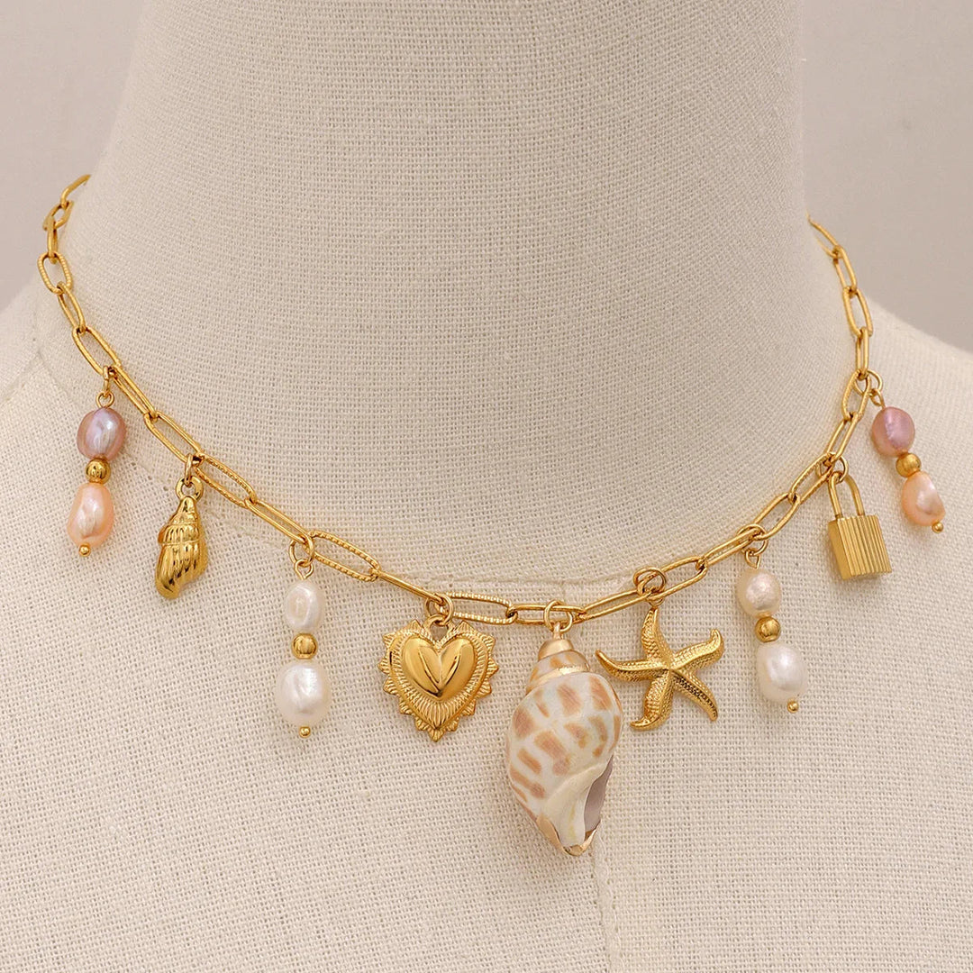 Collier de perles d'eau douce du Pacifique