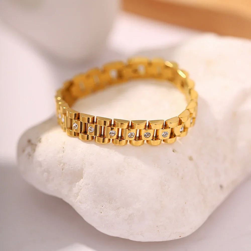 Goldfarbenes Uhrenarmband
