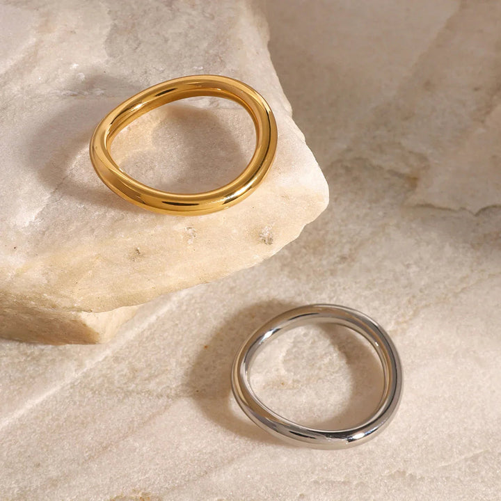 Miley – Mehrlagige Ringe aus Gold und Silber