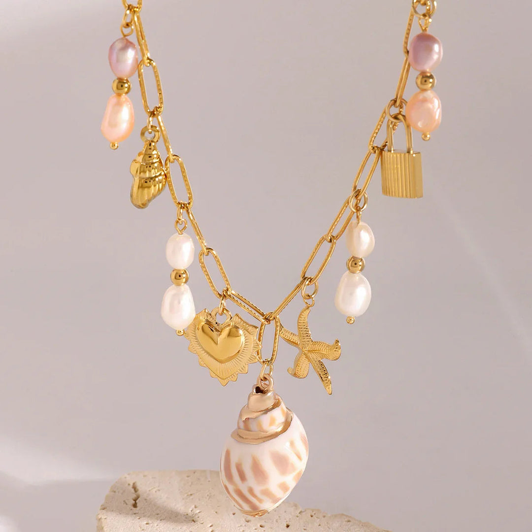 Collier de perles d'eau douce du Pacifique