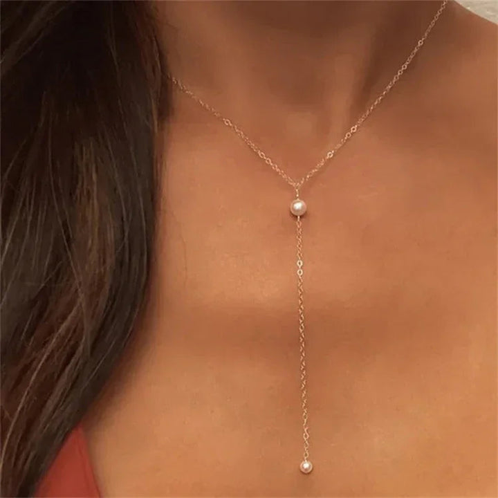 Beatrice Perlenquastenkette