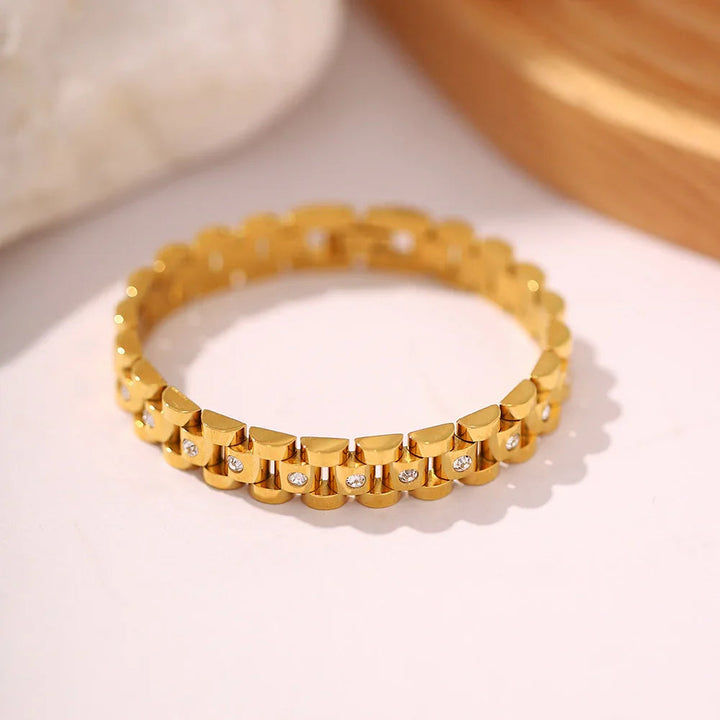 Goldfarbenes Uhrenarmband