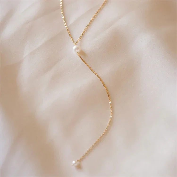 Beatrice Perlenquastenkette