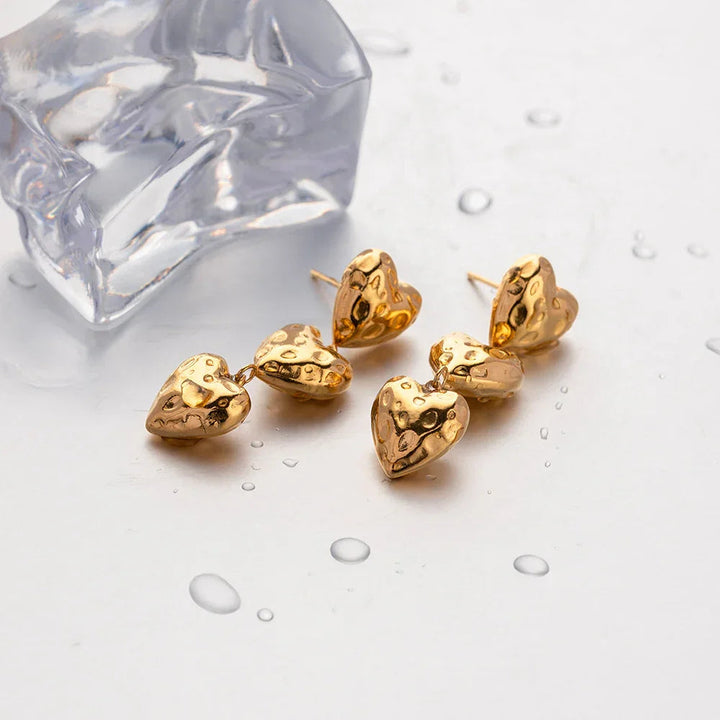 Boucles d'oreilles en or Heather Heart