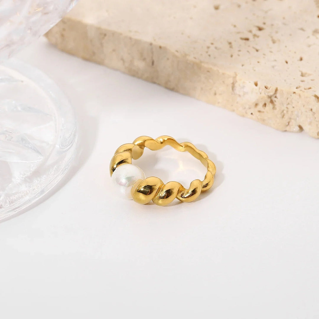 Bague en perles d'eau douce Scarlett