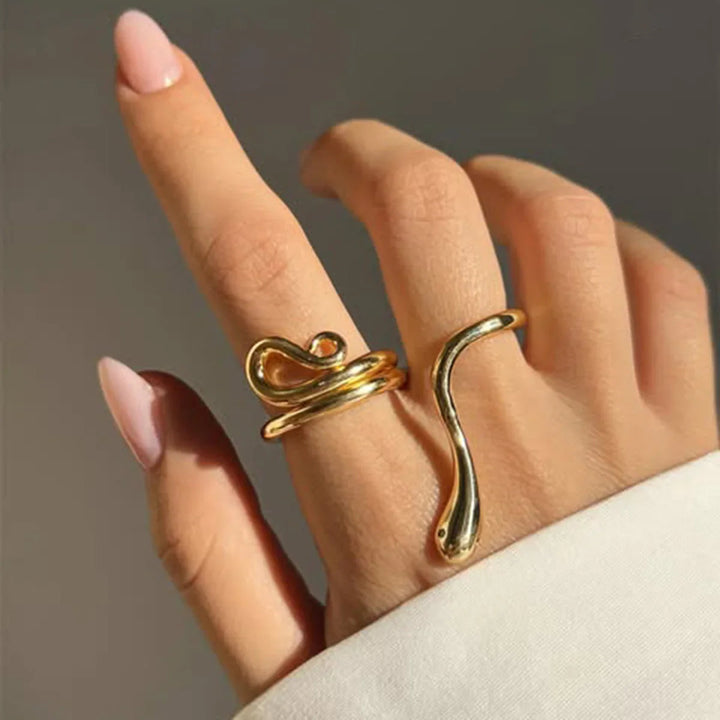 Gemmie Goldener Schlangenring