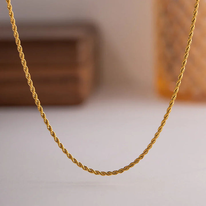 Calle Rope Chain Gold Halskette