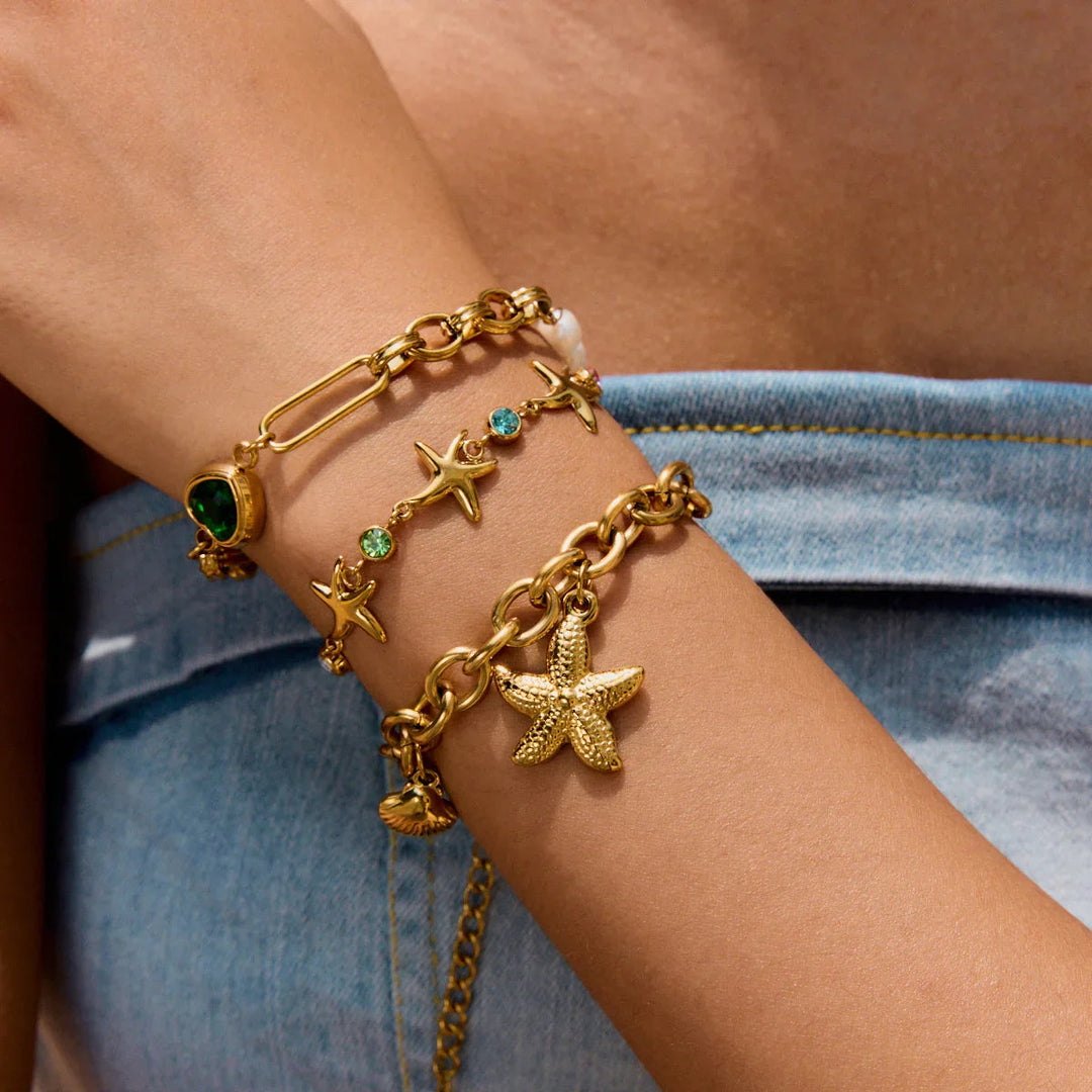 Kristine Goldenes Seestern-Armband