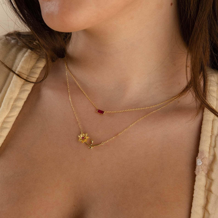 Maribelle Geburtsblume Goldkette
