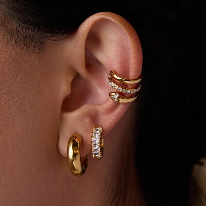 Orielle Staple Goldohrring-Set