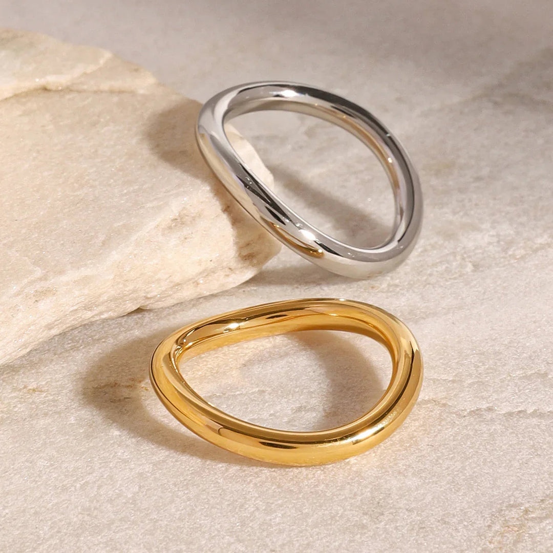 Miley – Mehrlagige Ringe aus Gold und Silber