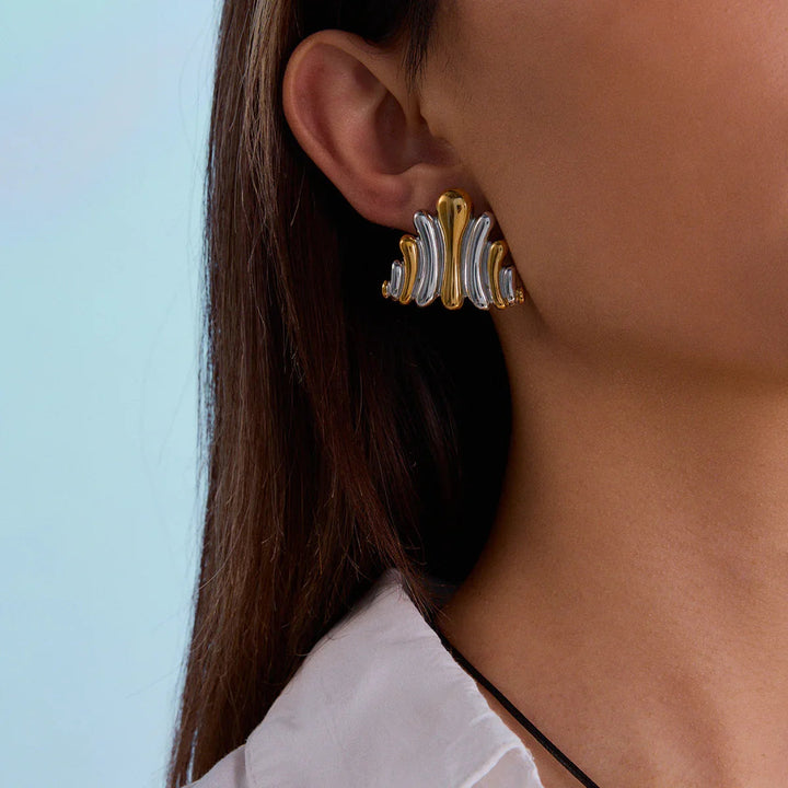 Boucles d'oreilles en or Nora Ripple
