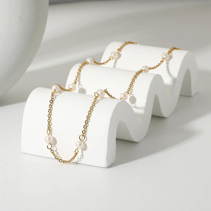 Collier de perles en or Nora