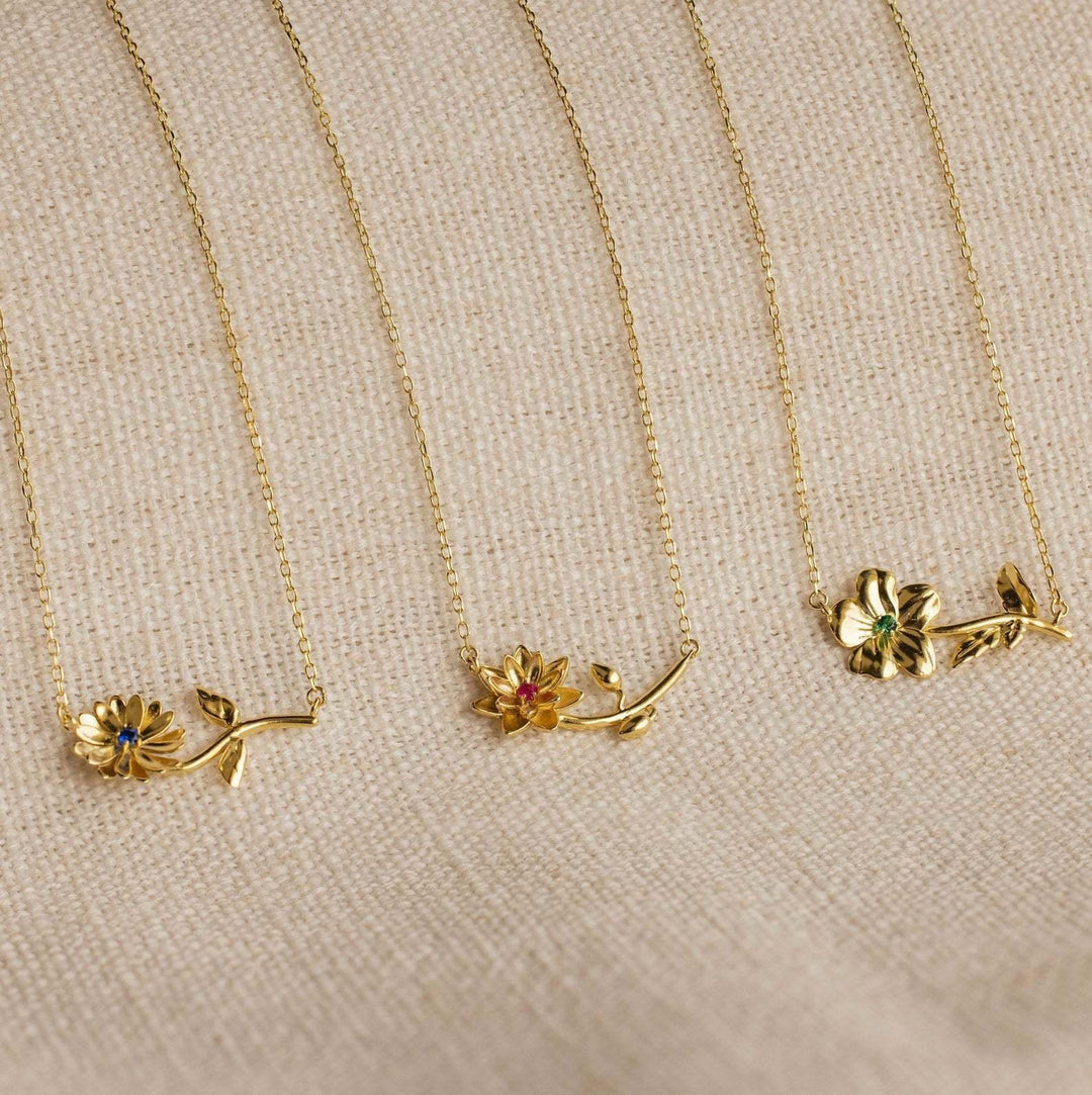 Maribelle Geburtsblume Goldkette